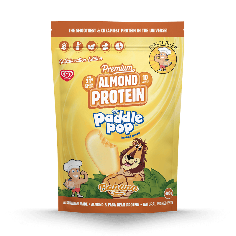 Macro Mike x Streets Banana Paddle Pop Premium Almond Protein (400g Bag)