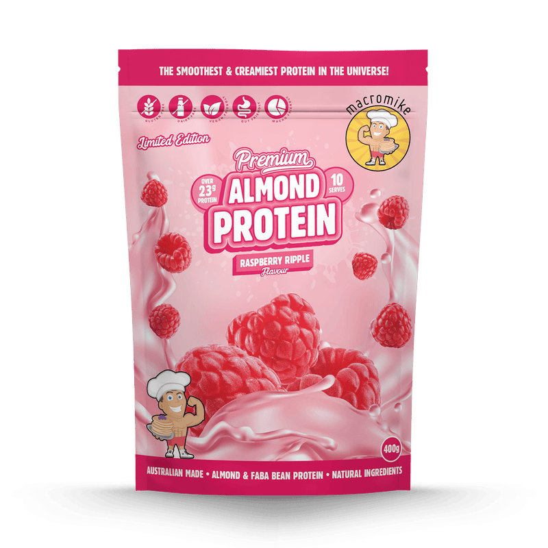 Raspberry Ripple Premium Almond Protein (400g Bag)