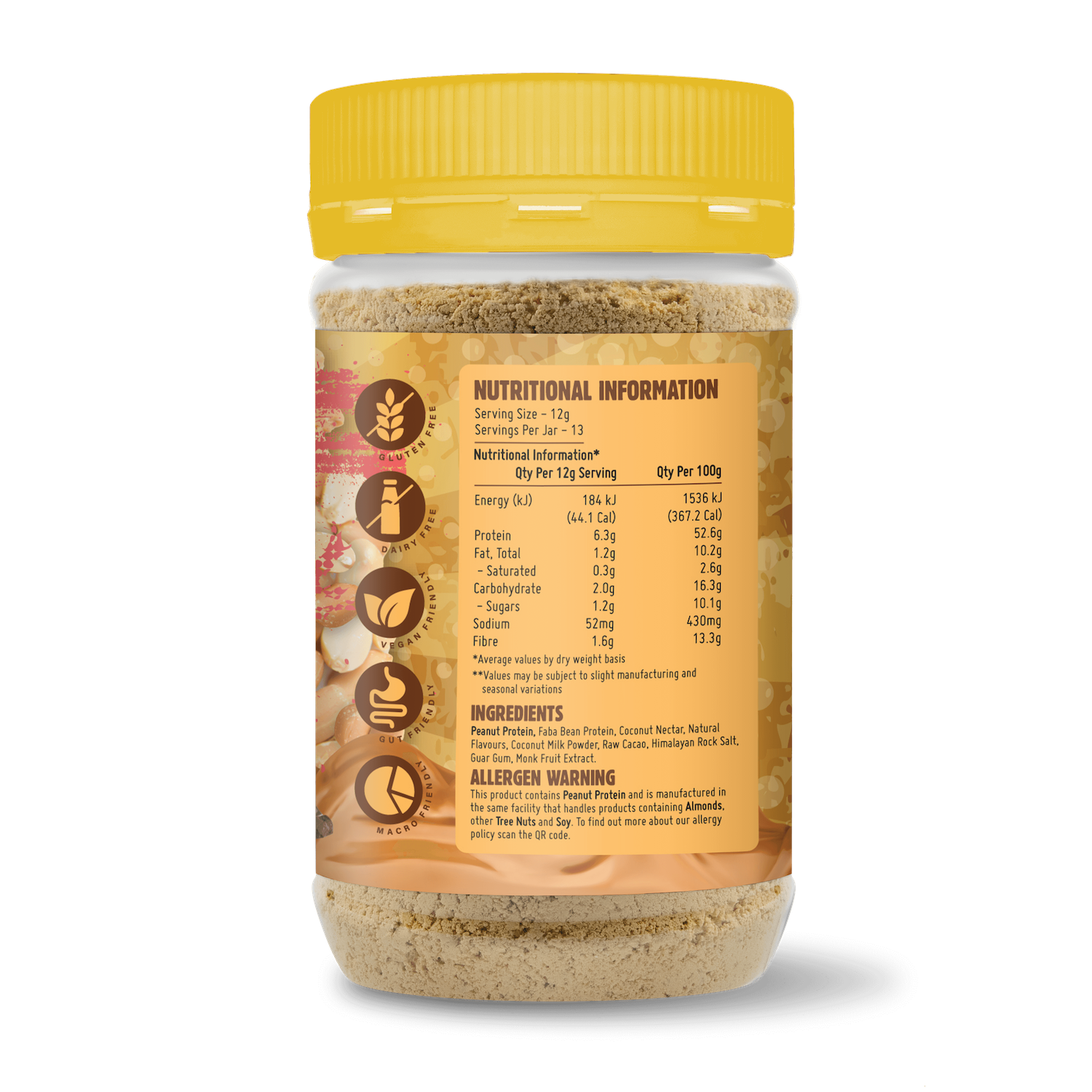 Chocolate Hazelnut Powdered Peanut Butter (156g Jar)