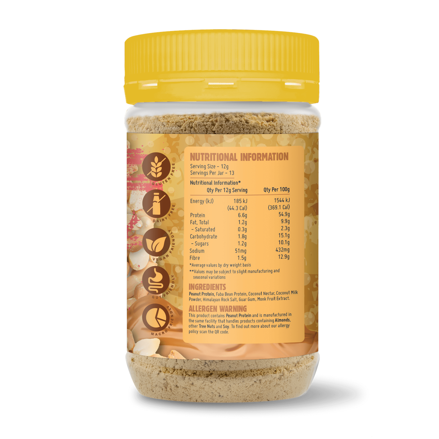 Sweet Original Powdered Peanut Butter (156g Jar)